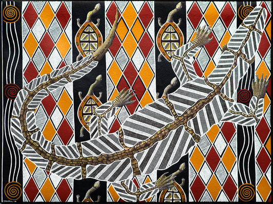Greedy Man Aboriginal Canvas Print