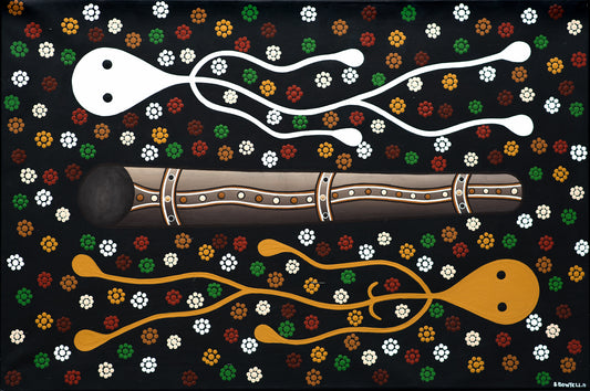 Digeridoo  Aboriginal Canvas Print